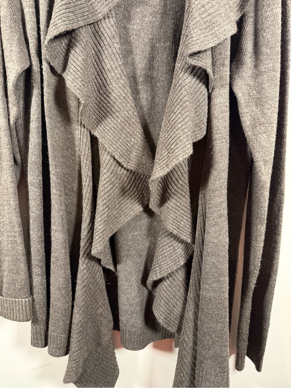 Scott Brown Ruffle-Front Open Cardigan - Picture 3 of 6